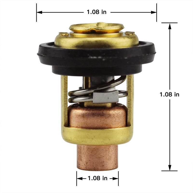 YIXIN 688-12411 6H3-12411 6E5-12411 T15-04000010 Thermostat Compatible with Yamaha Parsun Makara Marine 2-Stroke 3HP 15HP 25HP 30HP 40HP - 250HP Outboard Motor - Image 2